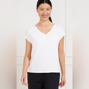 Talbots The Talbots Tee White Pima Cotton Sz 3X Petite